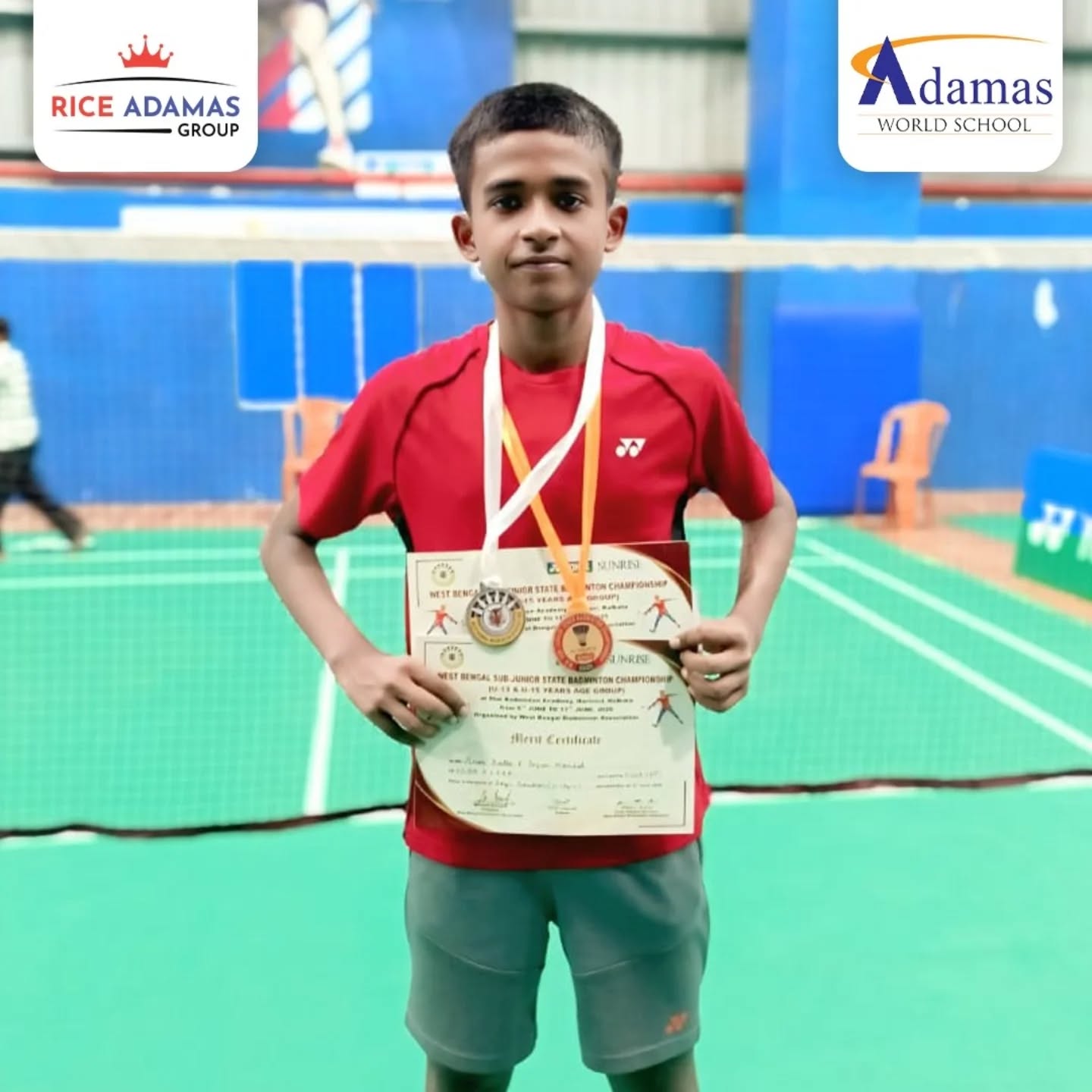 Achievement at West Bengal Sub Junior State Badminton Championship ...